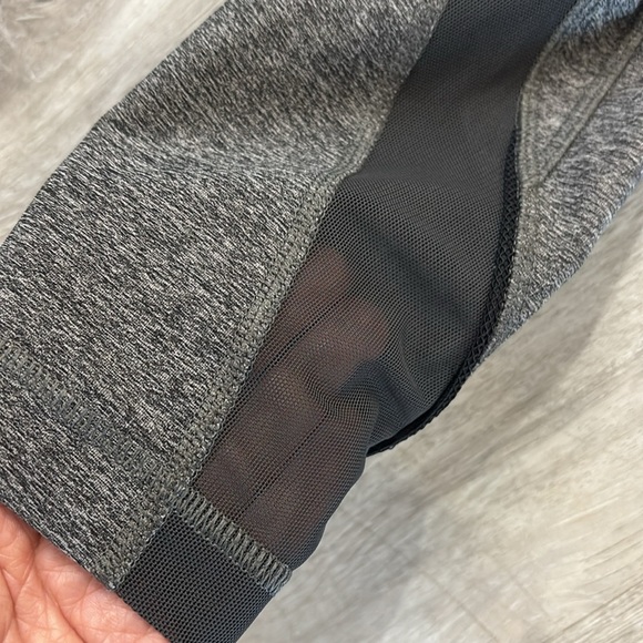 Lululemon Inspire Tight II (Mesh) Heathered Black/ Blue Size 4 pockets - Picture 9 of 13